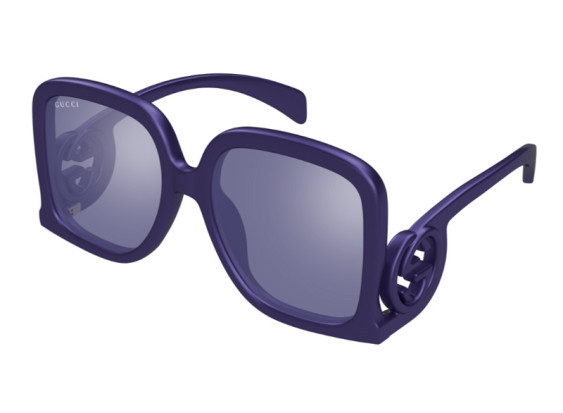 Gucci GG1326S 006 Violet/Violet with Silver Mirror