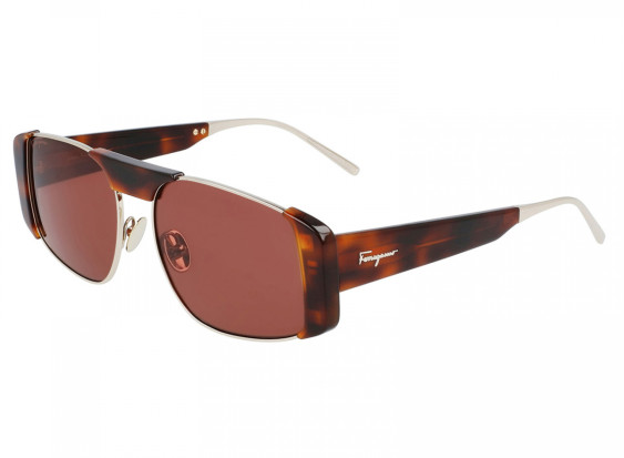 Salvatore Ferragamo SF267S 723 Gold/Havana/Brown