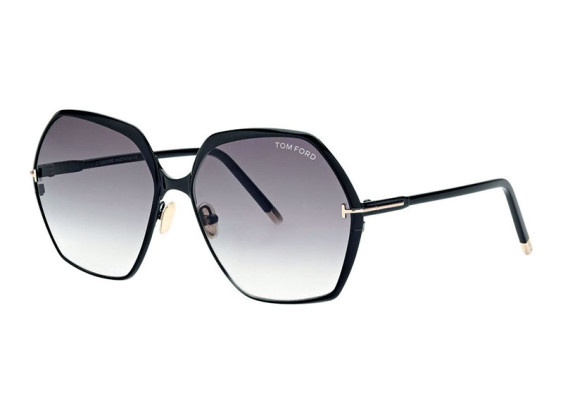 Tom Ford FT0912 01B Shiny Black/Gradient Smoke