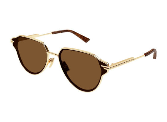 Bottega Veneta BV1271S 002 Gold/Brown
