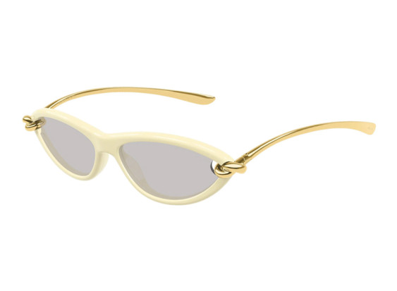 Bottega Veneta BV1390S 007 Beige/Gold/Grey