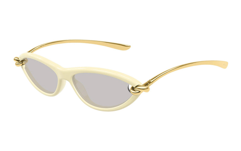 Bottega Veneta BV1390S 007 Beige/Gold/Grey