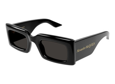 Saint Laurent AM0433S 001 Shiny Black/Grey