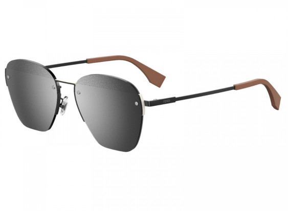 Fendi FFM0057/S 807T4 Black/Silver Mirror