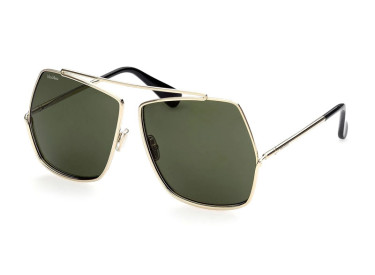 Max Mara MM0006 08A Shiny Gunmetal/Smoke