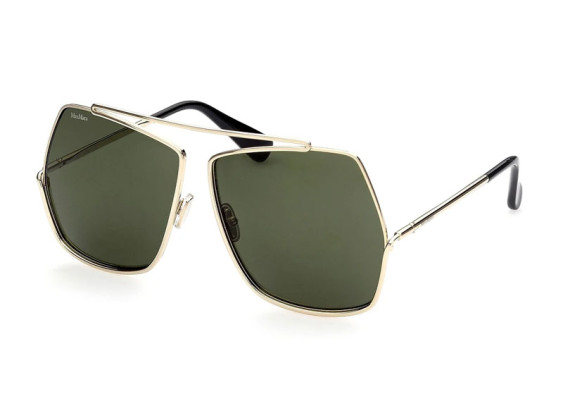 Max Mara MM0006 08A Shiny Gunmetal/Smoke