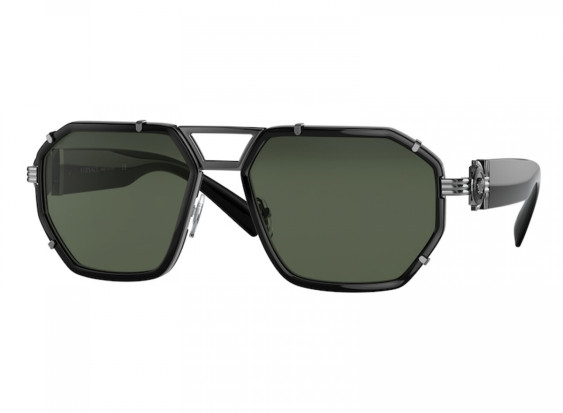 Versace VE2228 100171 Black/Dark Green Lens