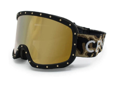 Celine CL40196U SKI MASK 99C Black/Camouflage/Smoke with Gold Mirror