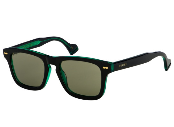 Gucci GG0735S 004 Black Green/Green