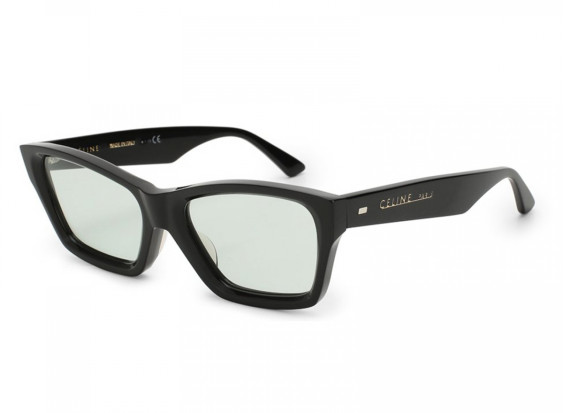 Celine CL40053I 01N Shiny Black/Green