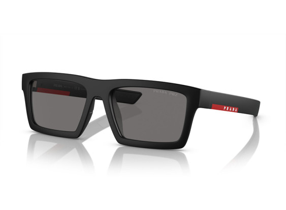 Prada Sport PS02ZSU 1BO02G Matte Black/Dark Grey Polarized