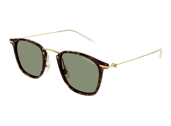 Montblanc MB0295S 002 Havana/Gold/Green