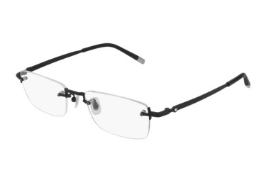 Montblanc MB0132O 001 Shiny Black 54mm