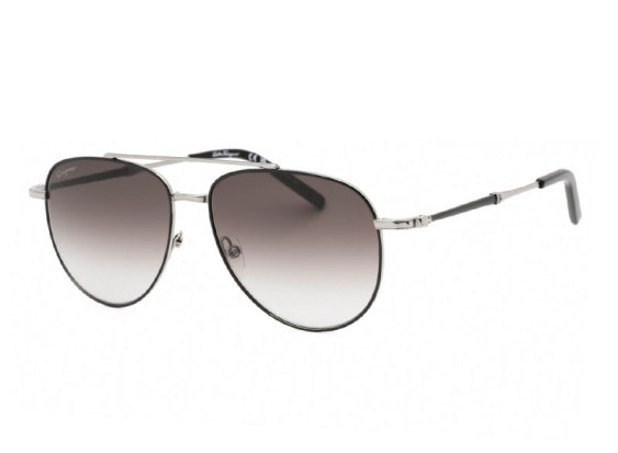 Salvatore Ferragamo SF226S 086 Black/Light Ruthenium/Grey Gradient