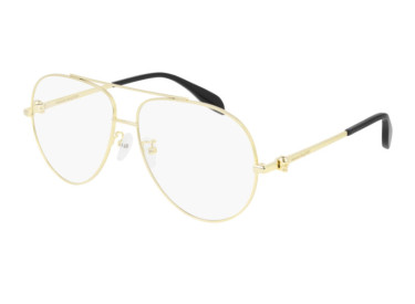 Alexander McQueen AM0260O 001 Gold 61mm