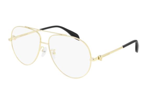 Alexander McQueen AM0260O 001 Gold 61mm