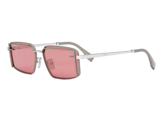 Fendi FE40102U 50S Grey/Silver/Burgundy