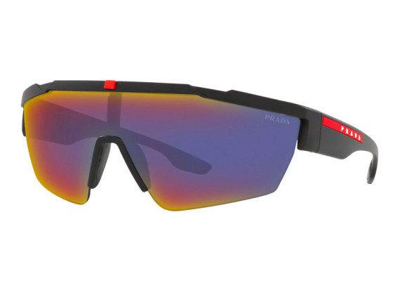 Prada Sport PS03XS DG008F Black/Dark Grey Mirror Blue Red