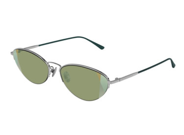 Bottega Veneta BV0245S 004 Silver/Light Green