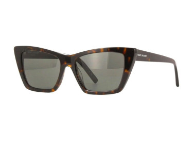 Saint Laurent SL 276 MICA 033 Shiny Dark Havana/Grey
