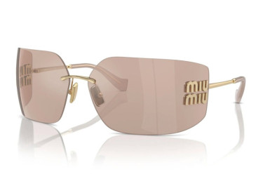 Miu Miu MU54YS ZVN20F Pale Gold/Pink Mirror