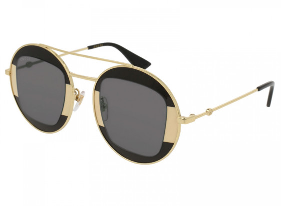 Gucci GG0105S 006 Gold/Black/Grey
