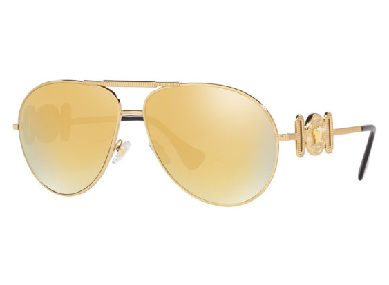 Versace VE2249 10027P Gold/Brown Mirror Gold
