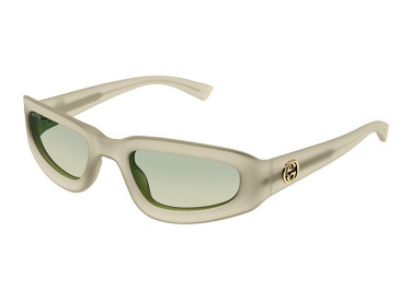 Gucci GG1787S 005 Matte Milky Light Yellow/Gradient Grey to Brown