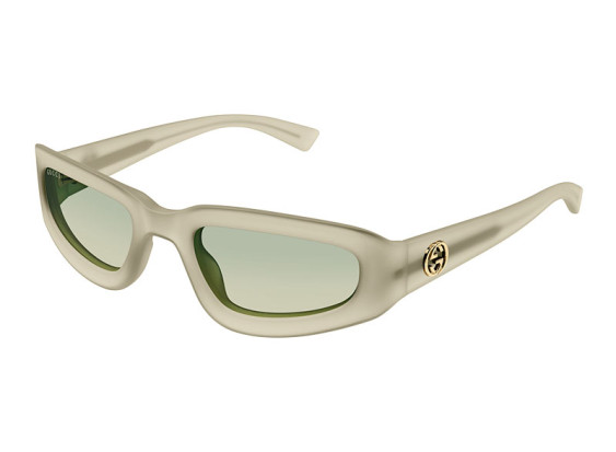Gucci GG1787S 005 Matte Milky Light Yellow/Gradient Grey to Brown