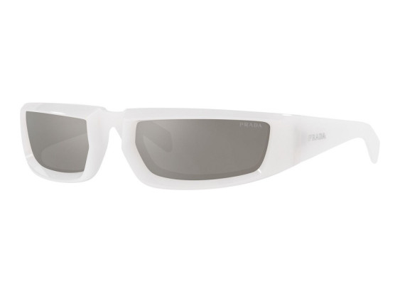 Prada PR29YS 12D2B0 Opal White/Light Grey Mirror Silver