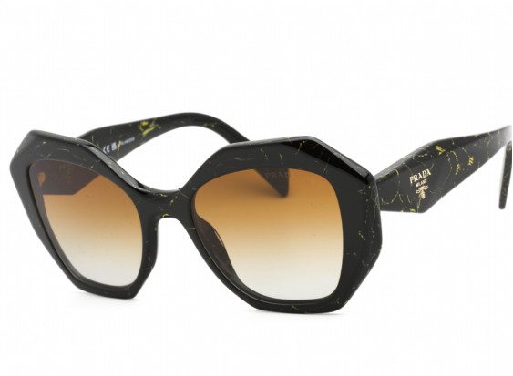 Prada PR16WS 19D6E1 Black Yellow Marble / Polar Brown Gradient