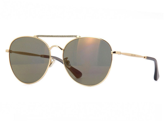 Jimmy Choo ABBIE/G/S 0W8Q K1 Gold/Glitter Grey/Brown Gold Mirror
