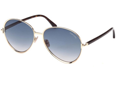 Tom Ford FT1028 28W Shiny Rose Gold/Blue Gradient
