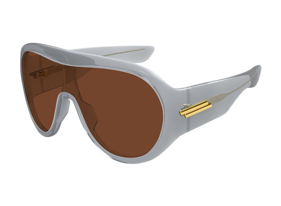 Bottega Veneta BV1345S 004 Transparent Grey/Brown