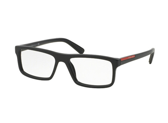 Prada Sport PS04GVF 1BO1O1 Matte Black 55mm