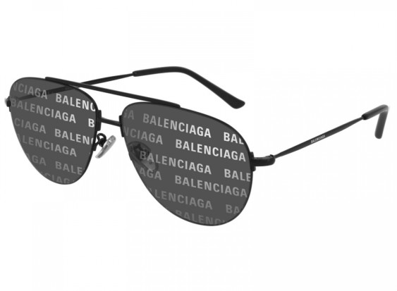 Balenciaga BB0013S 010  Black/Green 64mm