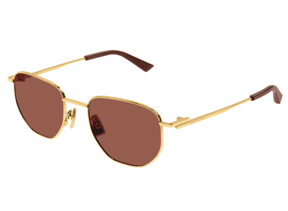 Bottega Veneta BV1301S 003 Gold/Brown