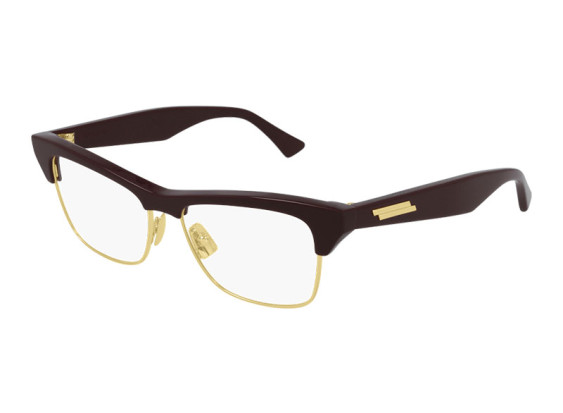 Bottega Veneta BV1100O 003 Burgundy/Gold 52mm