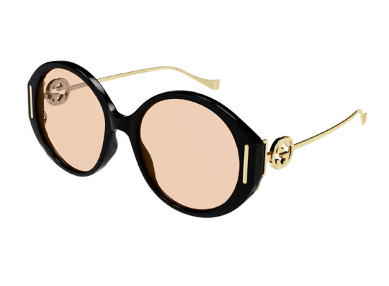 Gucci GG1202S 002 Black/Gold/Gold Pink