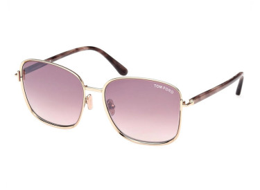 Tom Ford FT1029 28Z Shiny Rose Gold/Rose Smoke Gradient