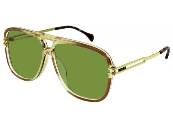 Gucci GG1105S 003 Brown/Gold/Green