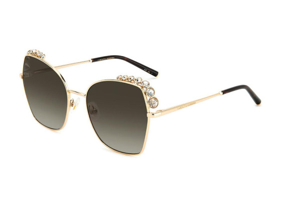 Carolina Herrera HER 0145/S 0000 HA Rose Gold with White Stones/Brown Gradient