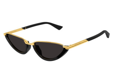Bottega Veneta BV1346S 001 Gold/Black/Grey