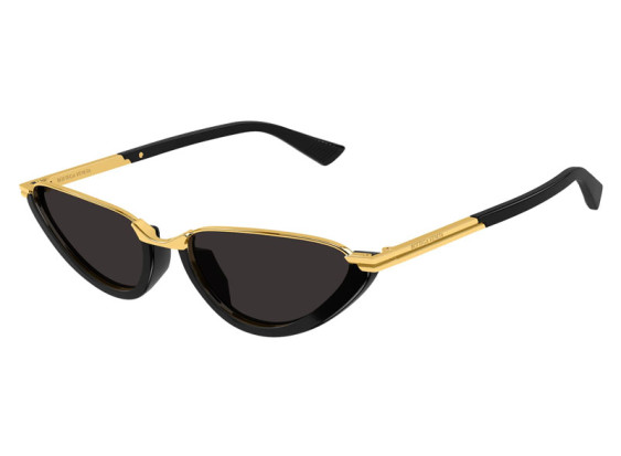 Bottega Veneta BV1346S 001 Gold/Black/Grey