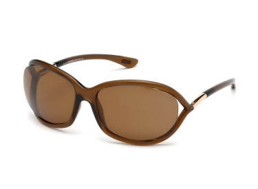 Tom Ford FT0008 48H Transparent Dark Brown/Polarized Brown