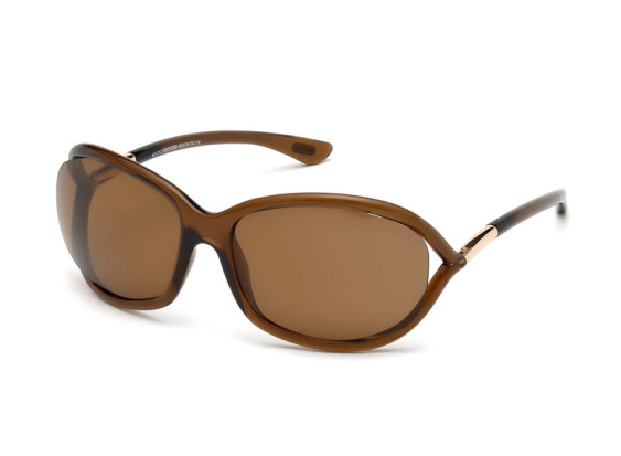 Tom Ford FT0008 48H Transparent Dark Brown/Polarized Brown