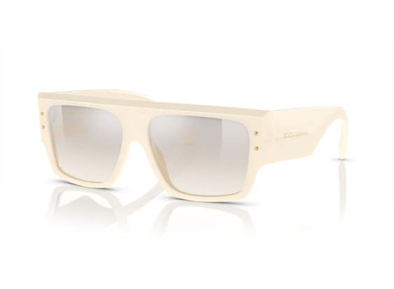 Dolce & Gabbana DG4459 3427J6 Ivory/Light Yellow Mirror Silver Gradient