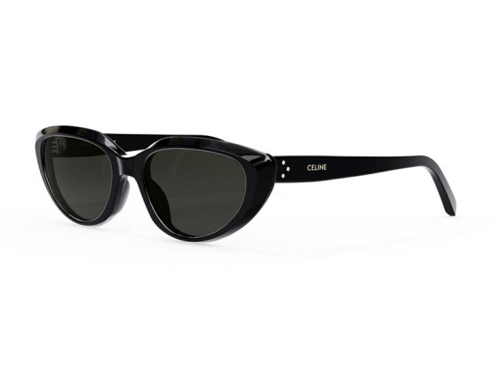 Celine CL40220U 01A Shiny Black/Smoke