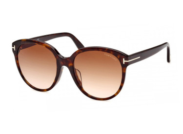 Tom Ford FT0957-D 52F Shiny Dark Havana/Brown Gradient