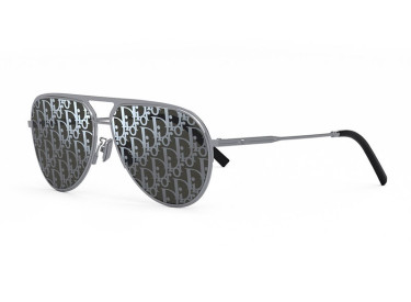 Dior DIORESSENTIAL A2U F0A8 Shiny Palladium/Blue Grey Dior Pattern Mirror